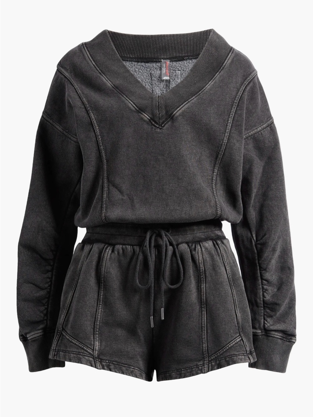 FREE PEOPLE BLACK INTERCEPT ROMPER SIZE SMALL!! LIKE NEW!!